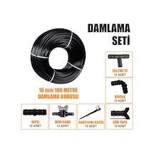 Delikli 100 Metre Damla Sulama Sistemi Damlama Borusu Ve Ek Parçaları Bahçe Ağaç Fidan Sebze Sulama Ekipmanları Damlama Hortumu