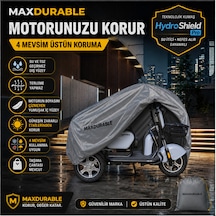 Volta Apec Apm2 3 Tekerlekli 1 Kişilik Motosiklet Brandası Su Geçirmez 4 Mevsim Boya Dostu Motor Brandası + Taşıma Çantalı