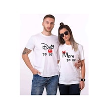 Tshirthane Dad Mom To Be Sevgili Kombinleri Tshirt Kombini Beyaz