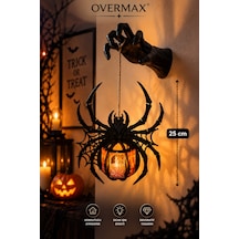 Halloween Örümcek Mumluk 25 Cm Duvardan Çıkan El Tasarımlı Asılı Işıklı Dekoratif Mumluk Halloween Örümcek Mumluk - 923589367 Halloween Örümcek Mumluk
