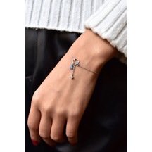 Papatya Silver 925 Ayar Gümüş Rodyum Kaplama Yağmur Bulut Bileklik