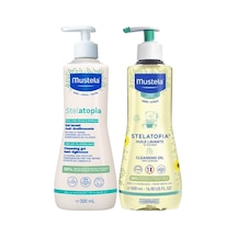 Mustela Stelatopia Krem Şampuan 500ml + Temizleme Yağı 500 Ml