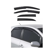Toyota Auris Sedan 2013-2017 Uyumlu Araca Özel Sport Style Akrilik Cam Rüzgarlığı Koyu Duman 4 Parça