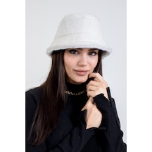 Ladycolor Lady Color Yumuşak Dokulu Bucket Şapka Beyaz