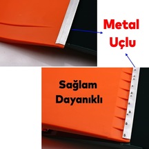Badem10 Plastik Faryap Kar Küreme Küreği Ahır Gübre Hayvan Pisliği Temizleme Turuncu 28x35 Cm Kürek