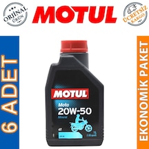 Motul Moto 4T 20W-50 1 Lt 4 Zamanlı Mineral Motosiklet Yağı 6 Ad