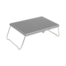 Halın Alüminyum Alaşımlı Mini Katlanır Masa Piknik Barbekü Masa - Gri