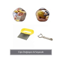 Suncook Sunplast Cips Doğrayıcı Soyacak - Krem