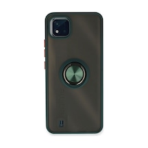 Realme C11 2021 Kılıf Montreal Yüzüklü Silikon Kapak