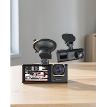 3 Kameralı Dashcam Sistemi, G-sensörlü, Geri Görüş Ve Park Korumalı