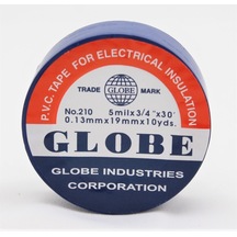 Globe Pvc Elektrik İzolasyon Bant "0.13x19x10yrds" Lacivert 500'lü 1 Koli