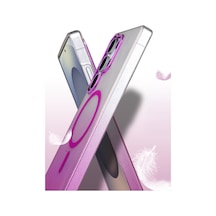 Samsung Galaxy Uyumlu - S24 Ultra Glossy Magsafe Kapak - Siyah