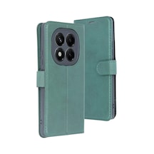 Newface Xiaomi Redmi Note 15 Pro 5g Trend S Plus Kapaklı Kılıf - Yeşil Diğer