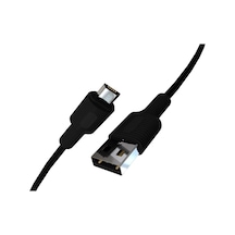 Coral Micro Usb Hızlı Şarj Kablosu Siyah + Siyah Uç 120 Cm Diğer