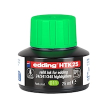 Htk25 Fosforlu Kalem Yedek Mürekkep Açık Yeşil Çok Renkli