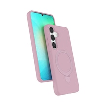 Samsung Galaxy S25 Regal Magsafe Standlı Kapak - Açık Pembe 0.2M-Çok Renkli