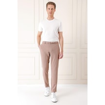 Efor Comfort Fit Belden Kumaş Kemerli Pamuk Bej Jogger Pantolon P 1154 Bej