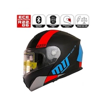 M966 V2 Wx89 Motosiklet Kaskı Güneş Vizörlü Çene Açılır Motorcu Kask Çok Renkli
