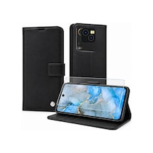 Tecno Spark 20c İle Uyumlu Cüzdanlı Kartlıklı Standlı Kapaklı Suni Deri Telefon Kılıfı Ve Ekran Koruyucu Cam S Diğer