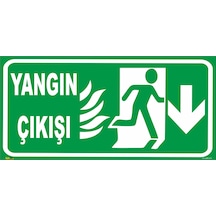 YANGIN ÇIKIŞI (AŞAĞI YÖN) LEVHASI