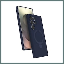 Bezos Samsung Galaxy S24 Ultra Uyumlu Regal Magsafe Standlı Kapak - Lacivert Ventra