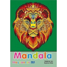 Mandala - Hayvanlar - Yetişkinler İçin Boyama Kitabı- Parıltı Yayınları