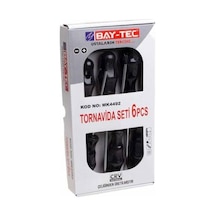 Bay Tec 6 Parça Tornavida Seti 3 Adet Düz 3 Adet Yıldız 6'lı