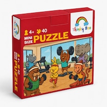 Spor Takımı Mini Puzzle 40 Parça 3-7 Yaş Eğitici Çocuk Puzzle Yapboz