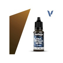 Vallejo 77143, 18 Ml. Imperial Gold Shade True Metallic Metal Maket Boyası Standart