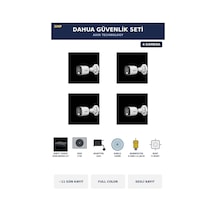 4 Kameralı 5mp Güvenlik Kamera Seti 5mp Full Color Sesli Bullet Dış Mekan 1tb 11 Gün Kayıt