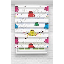Perdeoutlet38 Baskılı Renkli Renkli Arabalar Dijital Baskılı Zebra Perde-cocuk Odası-stor Perde Model:tyc478e6ca2a7e10bc584d500 Çok Renkli