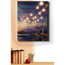 Webstyle Sayılarla Boyama Seti Kasnaklı Işıklı Manzara 40 X 50 Cm