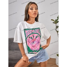 Startmore Unisex Bay Petıte Göz Ve Harf Grafik Damla Omuz Yazlık Giysiler Tişört Kod-1314 Beyaz Startmore Unisex Bay Petıte Göz Ve Harf Grafik Damla Omuz Yazlık Giysiler Tişört Kod-1314 Beyaz