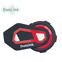 DuoLink X01 Pro İnterkom Bluetooth 6 Kişi Grup Motosiklet Kulaklık Müzik Paylaşımı Kask Intercom Sesli Yanıt
