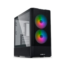 Siyah Mid-tower Atx Kasa, Geniş İç Hacim Ve Şık Tasarım