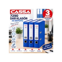 7290 Mavi Dar Klasör A4 3 Lü Set