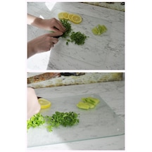 30X40 Cm Buzlu Cam Kesim Tablası