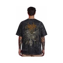 Tasarım Lamb Of God Rock Metal Müzik Grubu Sırt Baskılı Unisex Ov Siyah