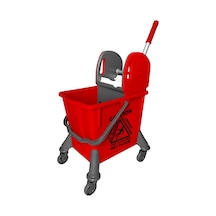 Üçtem Sts729-k Spider Plastik Presli Temizlik Seti Kırmızı