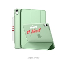 Apple Uyumlu iPad 11. Nesil A16 2025 11 İnç Standlı Katlanabilir Fuchsia Smart Cover Tablet Kılıfı Kılıf