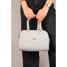 Silindir El Çantası Gri-8075 Gri