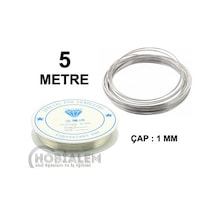5 Metre. Alüminyum Tel. 1 Mm Kalınlık. Makara Tel. Tasarım. Hobi