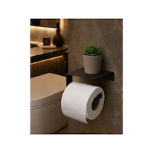 Buççin Online Mağaza 304 Paslanmaz Çelik Raflı Tuvalet Kağıtlığı - Bth-014 Paslanmaz Çelik Siyah Çok Renkli