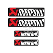 Akrapovic 4'Lü 3D Sticker Set