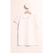 Defacto I0427a6-22y Kız Çocuk T-shirt I0427A6-R4478 Beyaz