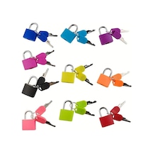 Fochsia 10 Adet Bagaj Kilitli Kemer Çanta Kilit Metal Kilit Spor Mini Kilit 10 Renk