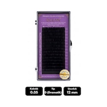 Ocean 0.05d Dramatik Kıvrım 12 Mm Soft Eyelash Doğal İpek Kirpik 16'lı