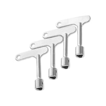 4 Adet Asansör Anahtarı Asansör Servis Anahtarı Üçgen Panel Kilidi Üçgen Anahtar - Ja