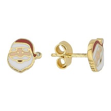 Goldkupe 14 Ayar Altın Noel Baba Çocuk Küpe 1,22 Gr-2608