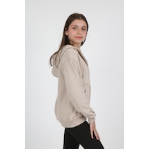 Toontoy Kız Çocuk Cep Üstü New Coll Nakışlı Hırka Bej